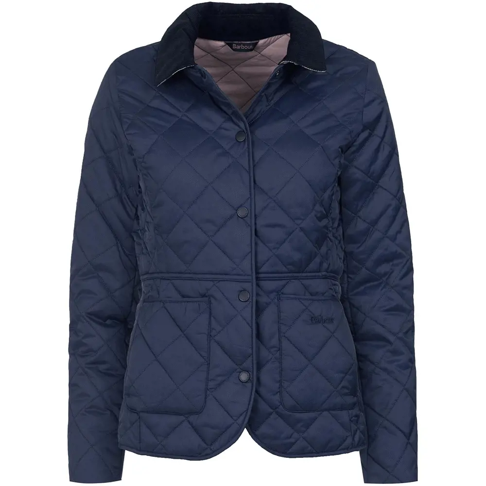 Barbour Navy Deveron Quilted Jacket